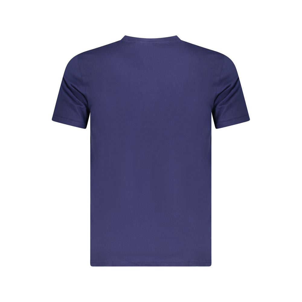 Blaues Herren-T-Shirt aus Baumwolle
