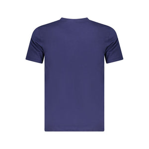 Blaues Herren-T-Shirt aus Baumwolle