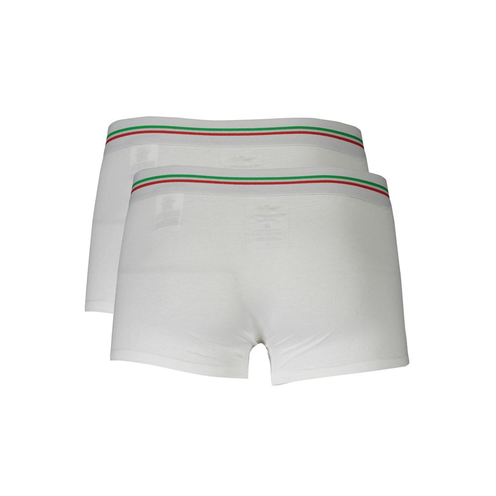 Weiße Herren-Boxershorts aus Baumwolle