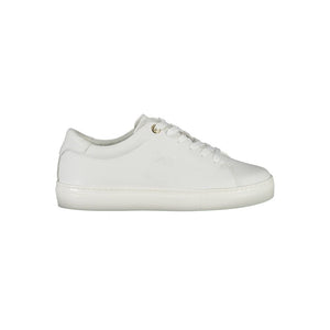 Weiße Leder Damen Sneaker