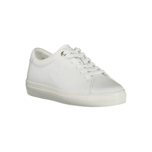 Weiße Leder Damen Sneaker