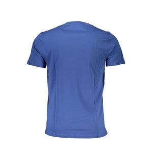 Blaues Baumwoll-T-Shirt