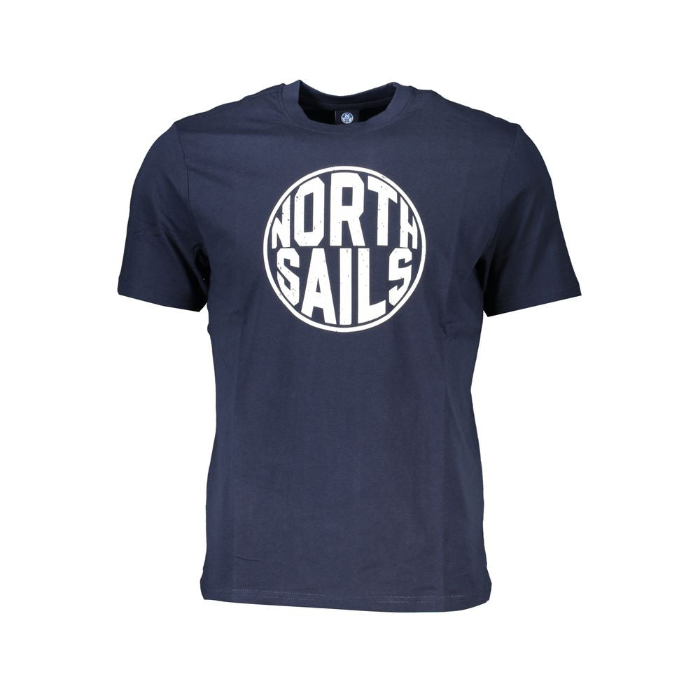 Blaues Baumwoll-T-Shirt