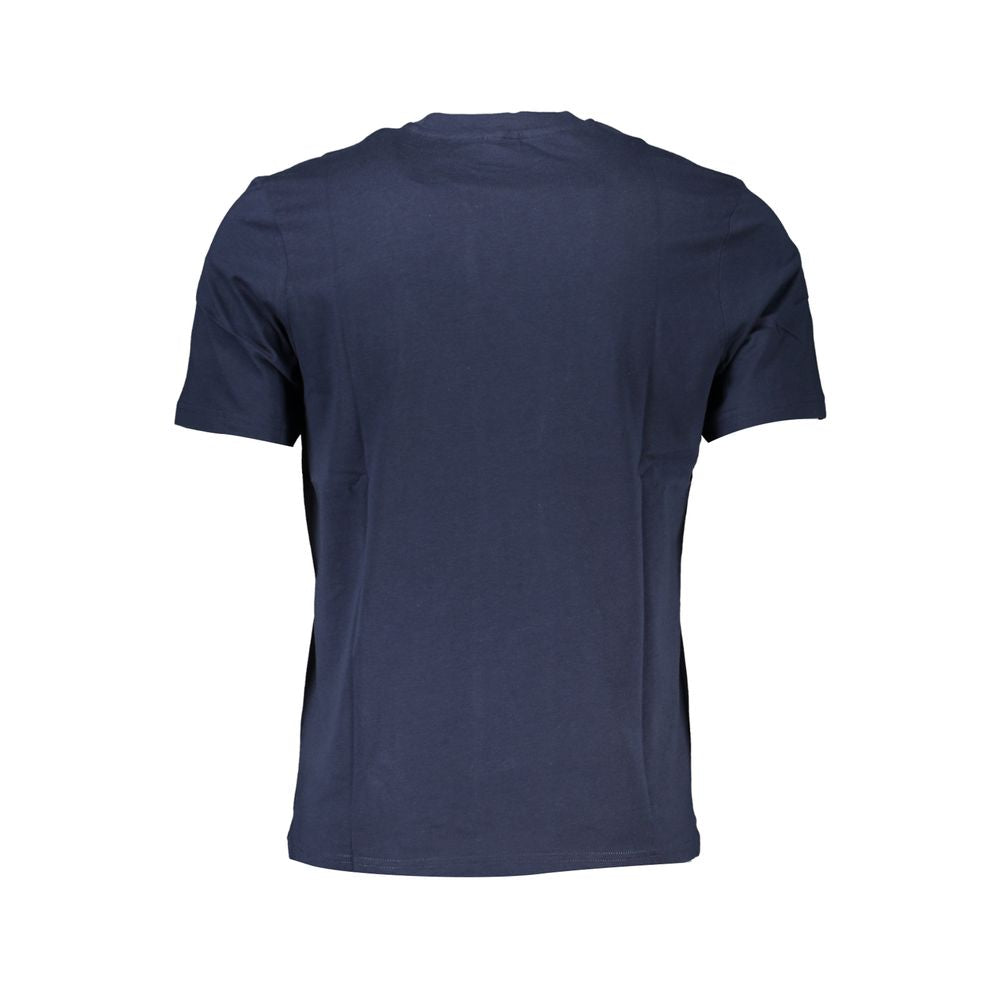 Blaues Baumwoll-T-Shirt