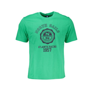 Grünes Baumwoll-T-Shirt