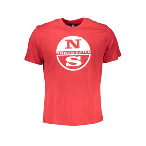 Rotes Baumwoll-T-Shirt