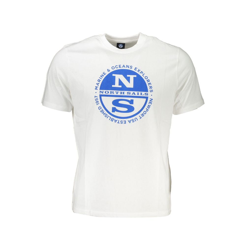 Weißes Baumwoll-T-Shirt