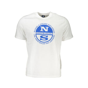 Weißes Baumwoll-T-Shirt