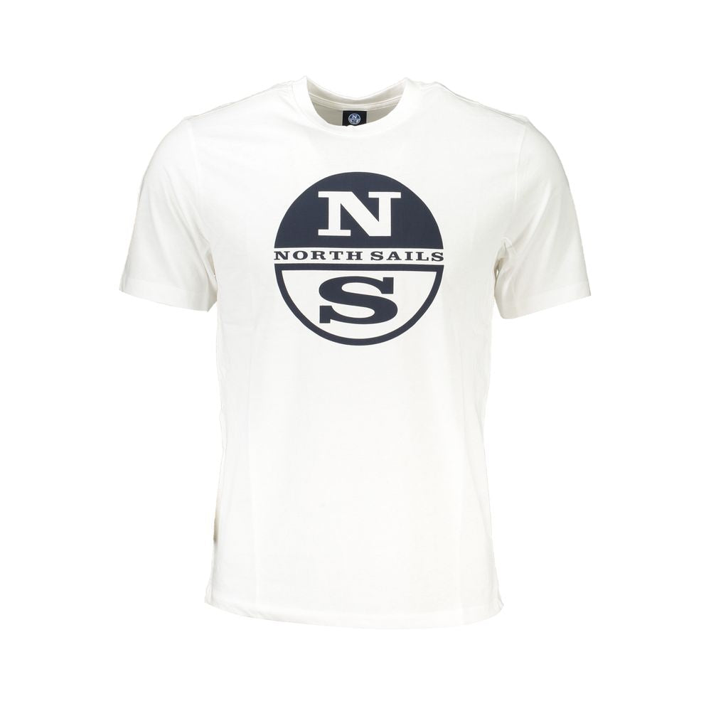 Weißes Baumwoll-T-Shirt