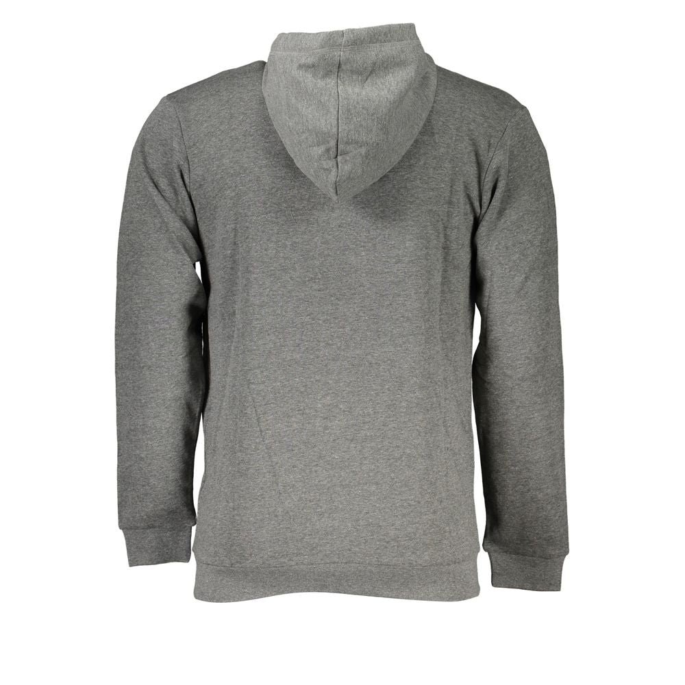 Brown Cotton Men Sweater with Hood