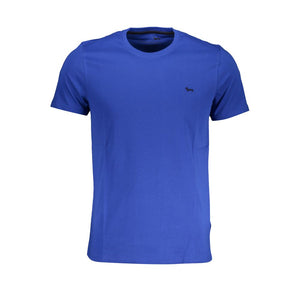Blaues Baumwoll-T-Shirt