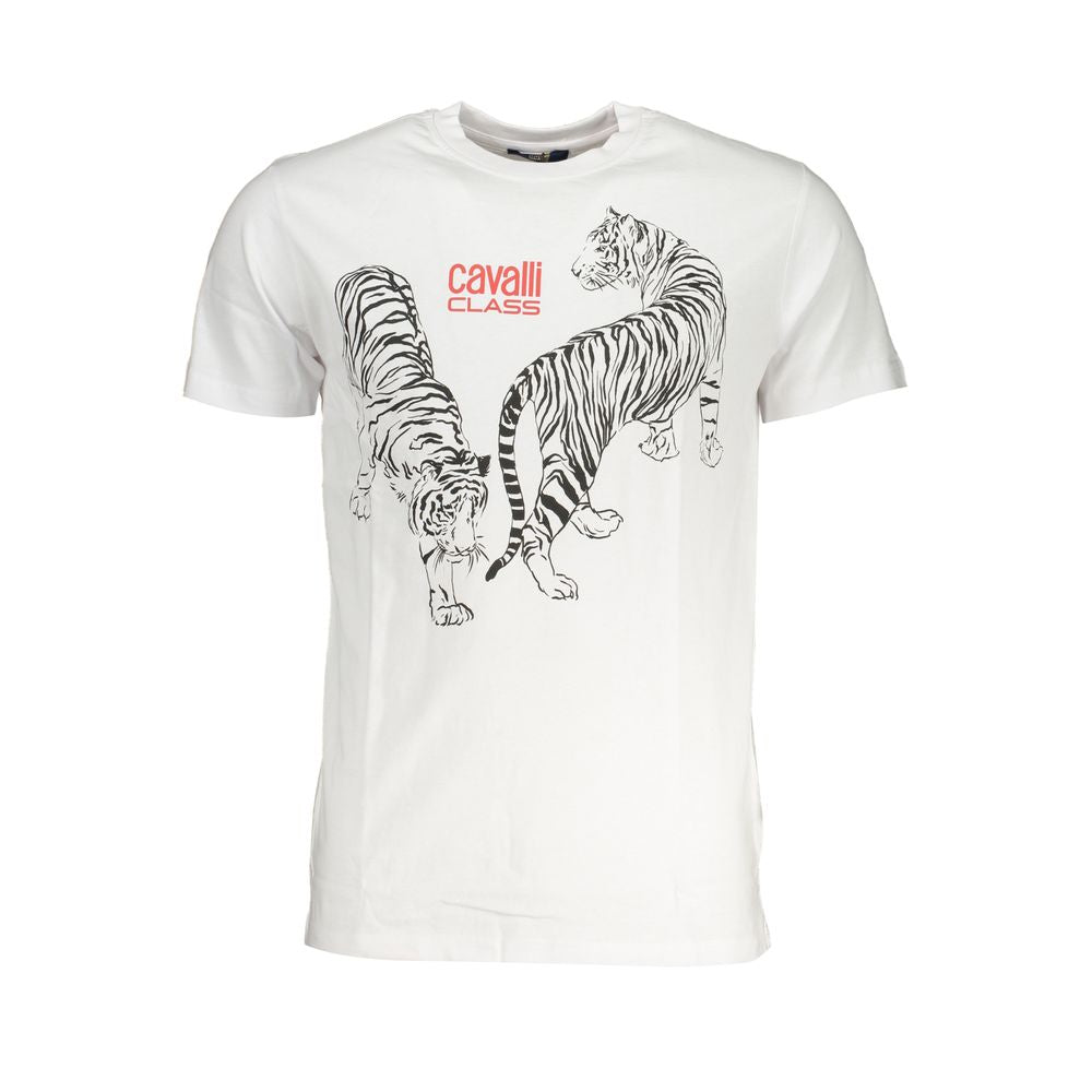 Weißes Baumwoll-T-Shirt