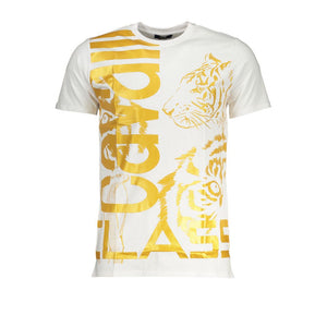 Weißes Baumwoll-T-Shirt