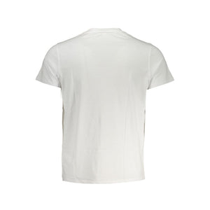Elegantes weißes Baumwoll-T-Shirt mit Taschendetail