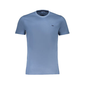 Blaues Baumwoll-T-Shirt
