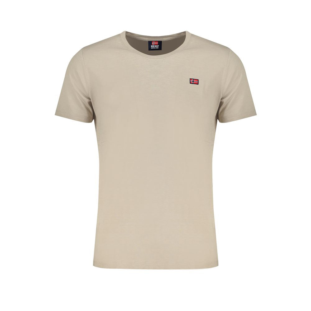 Beiges Baumwoll-T-Shirt