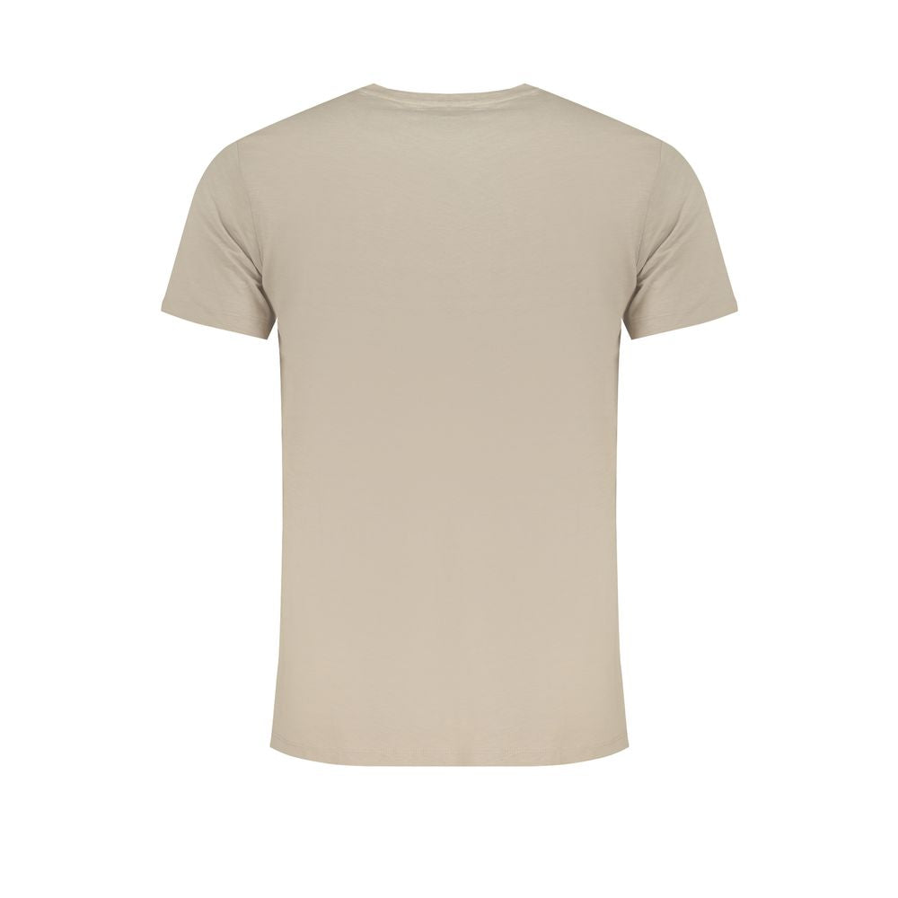 Beiges Baumwoll-T-Shirt