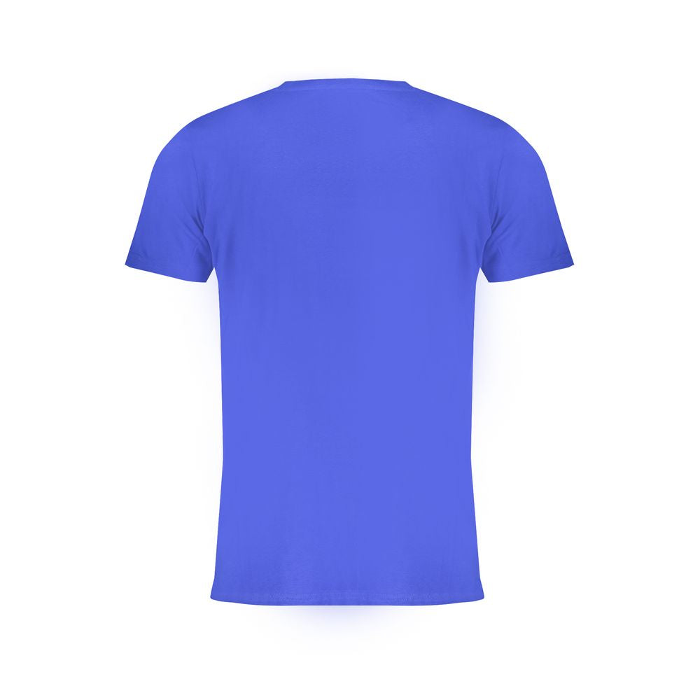 Blaues Baumwoll-T-Shirt