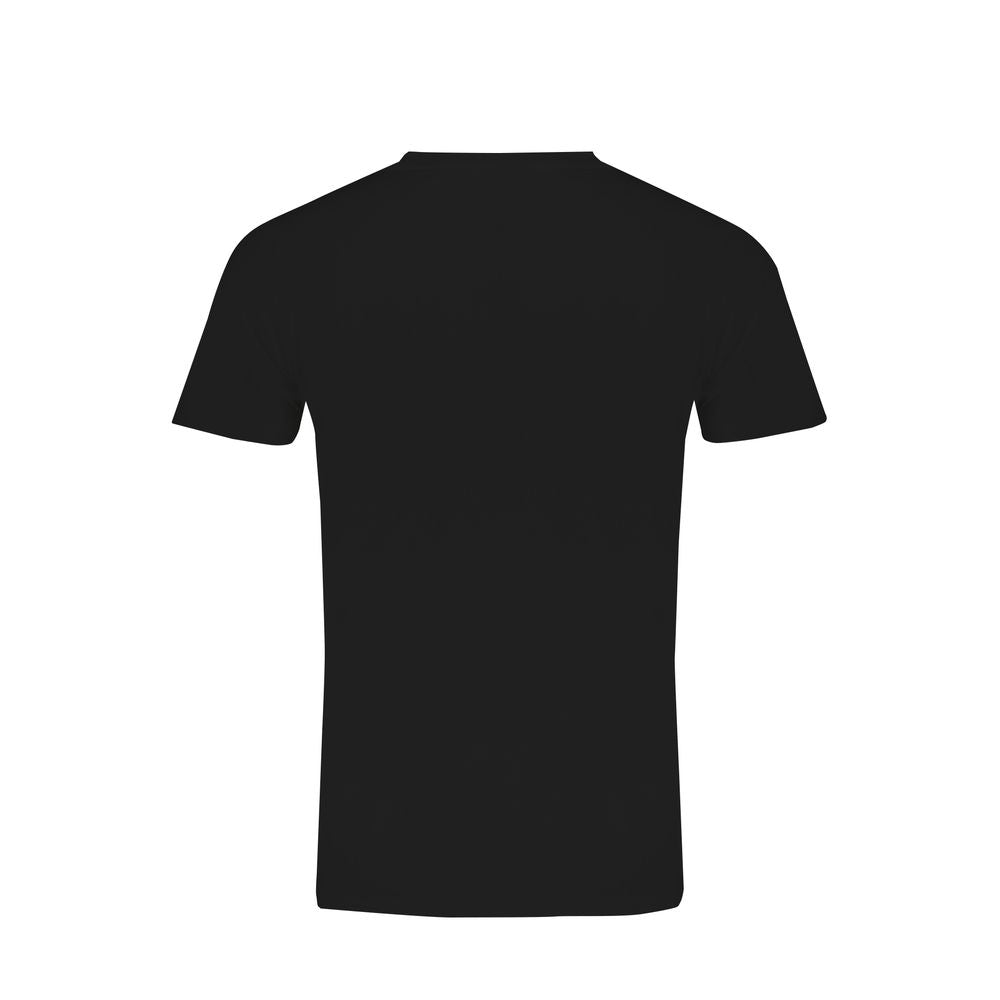 Schwarzes Baumwoll-T-Shirt