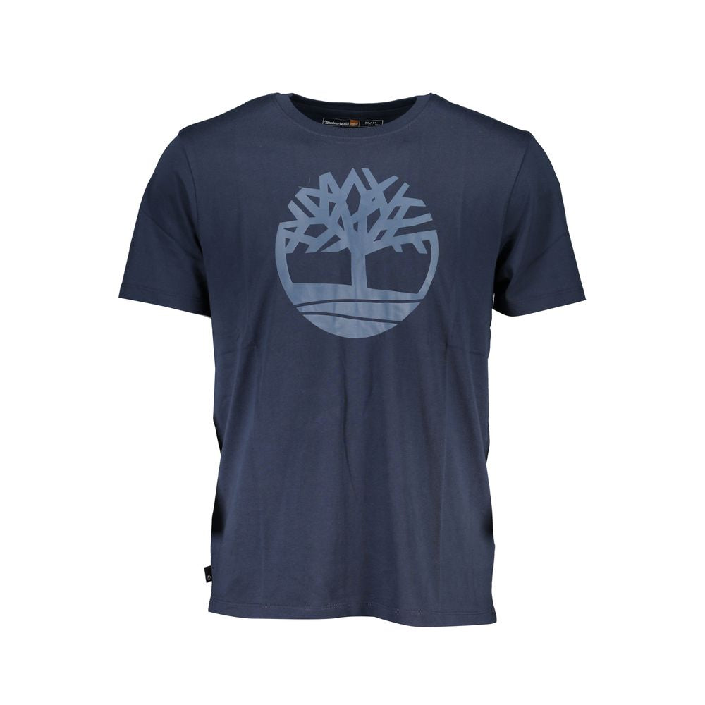 Blaues Baumwoll-T-Shirt
