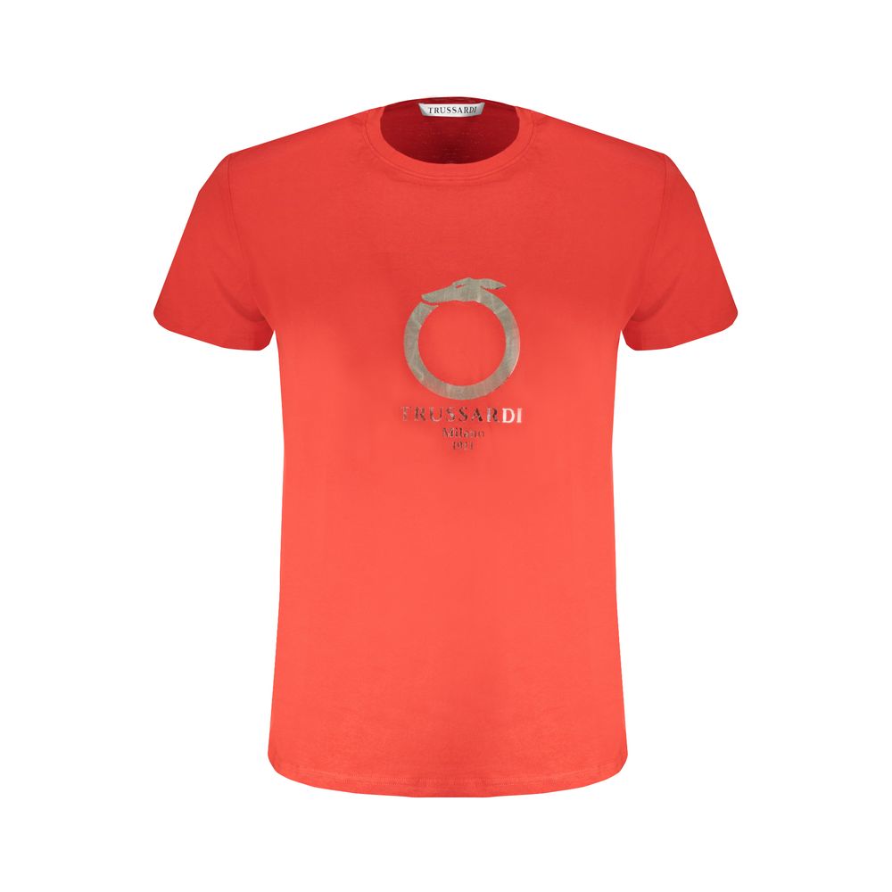 Rotes Baumwoll-T-Shirt