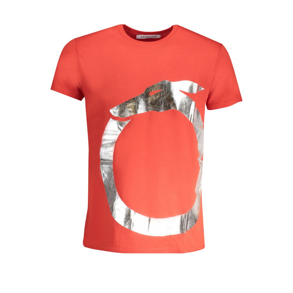 Rotes Baumwoll-T-Shirt