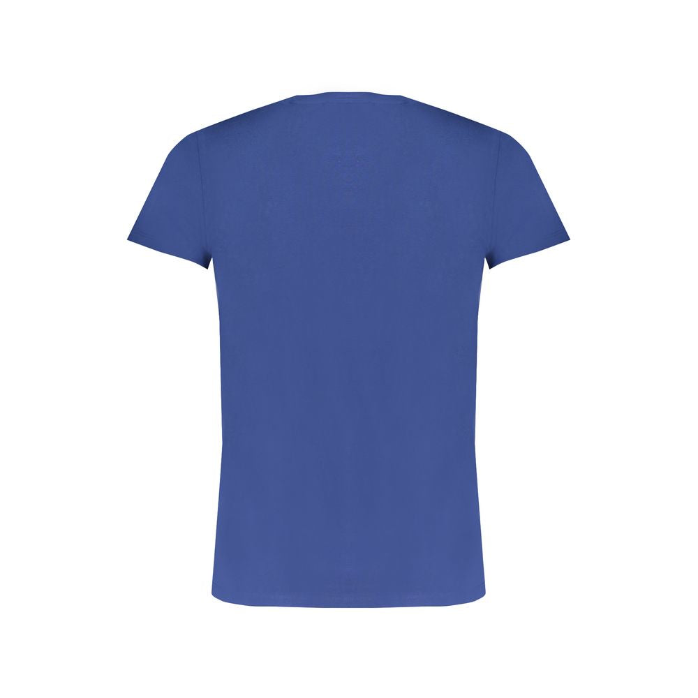 Blaues Baumwoll-T-Shirt