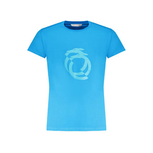 Hellblaues Herren-T-Shirt aus Baumwolle