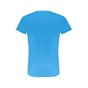 Hellblaues Herren-T-Shirt aus Baumwolle