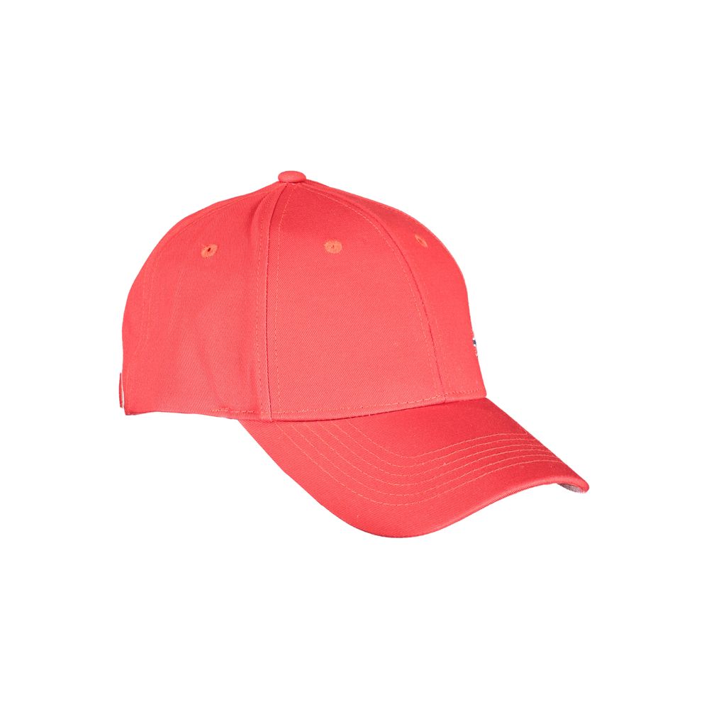 Rote Baumwollhüte und -Mützen
