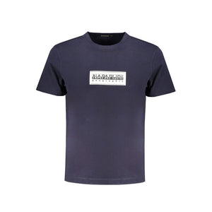 Blaues Baumwoll-T-Shirt