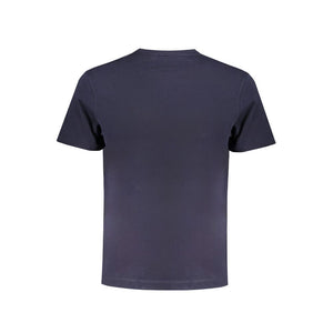 Blaues Baumwoll-T-Shirt
