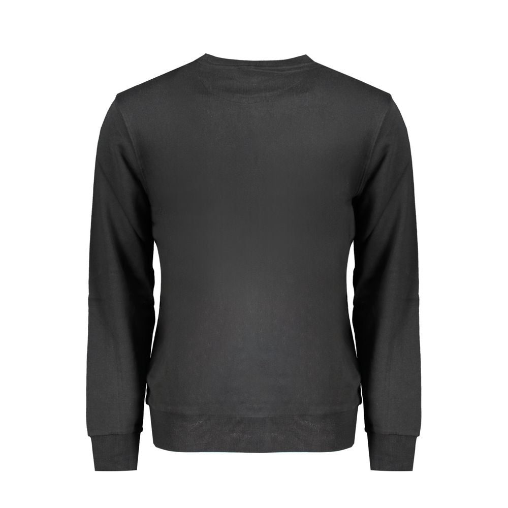 Schwarzer Baumwollpullover