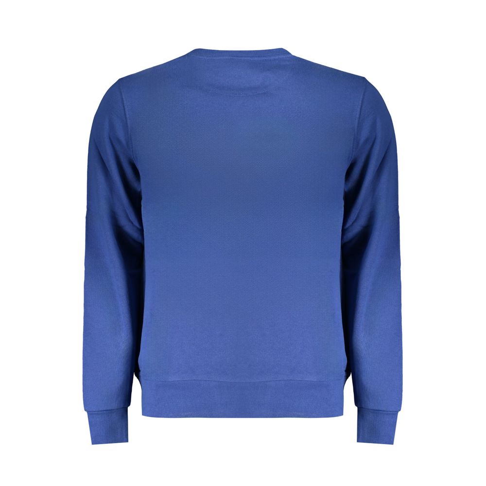 Blauer Baumwollpullover