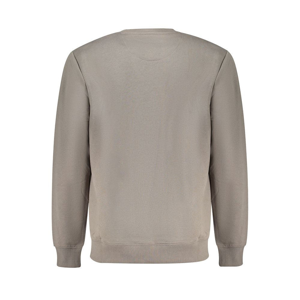 Grauer Baumwollpullover für Herren