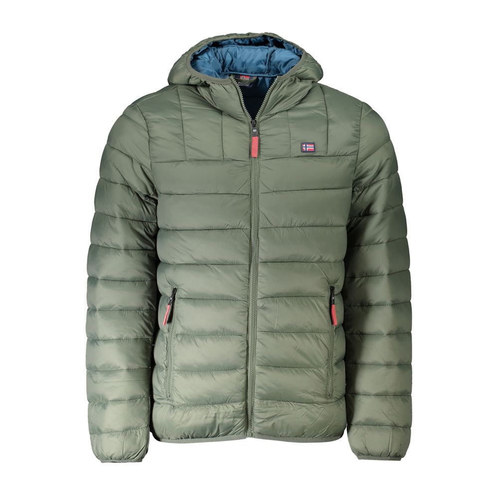 Grüne Polyamid-Herrenjacke