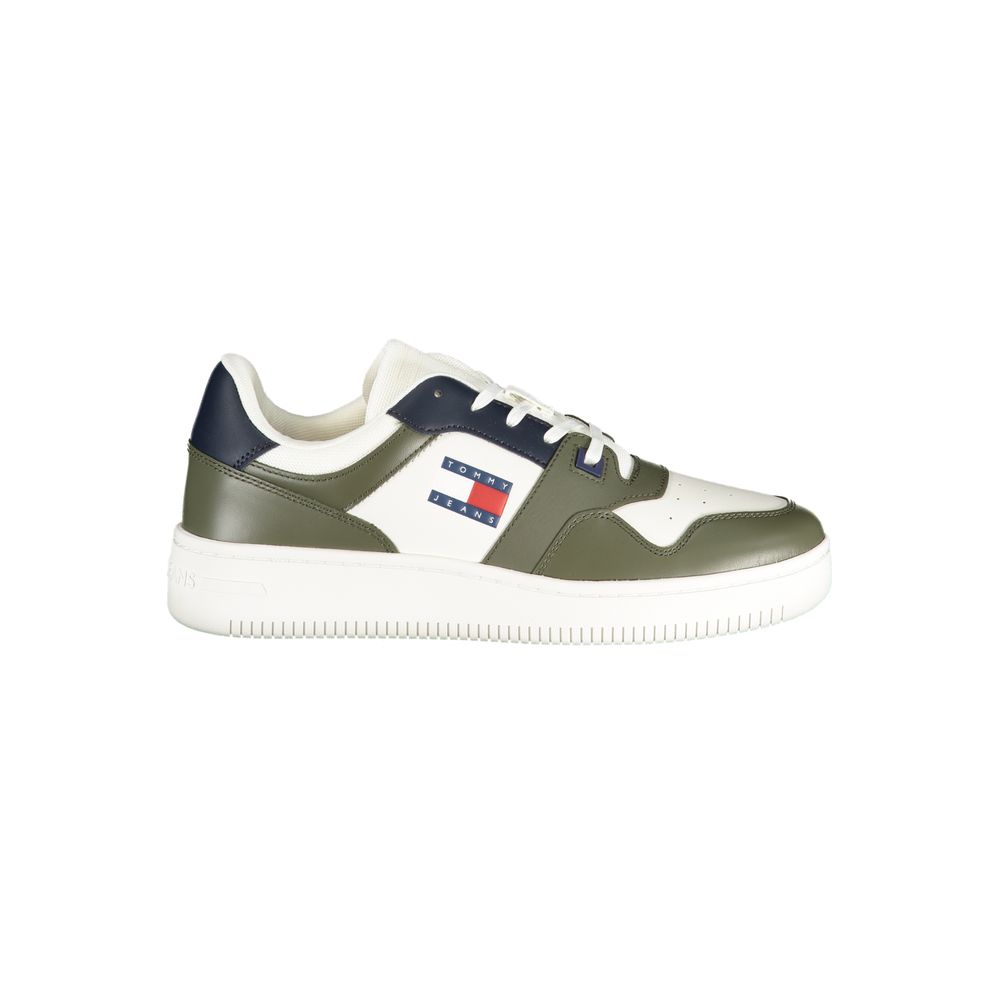 Grüne Leder Herren Sneaker