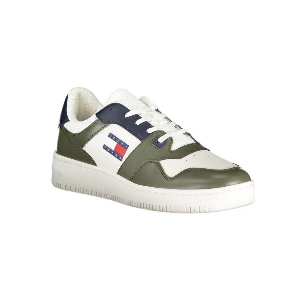 Grüne Leder Herren Sneaker