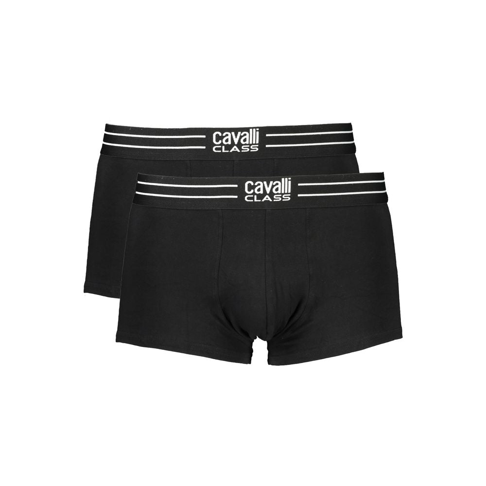 Schwarze Herren-Boxershorts aus Baumwolle