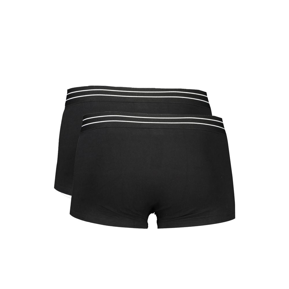 Schwarze Herren-Boxershorts aus Baumwolle