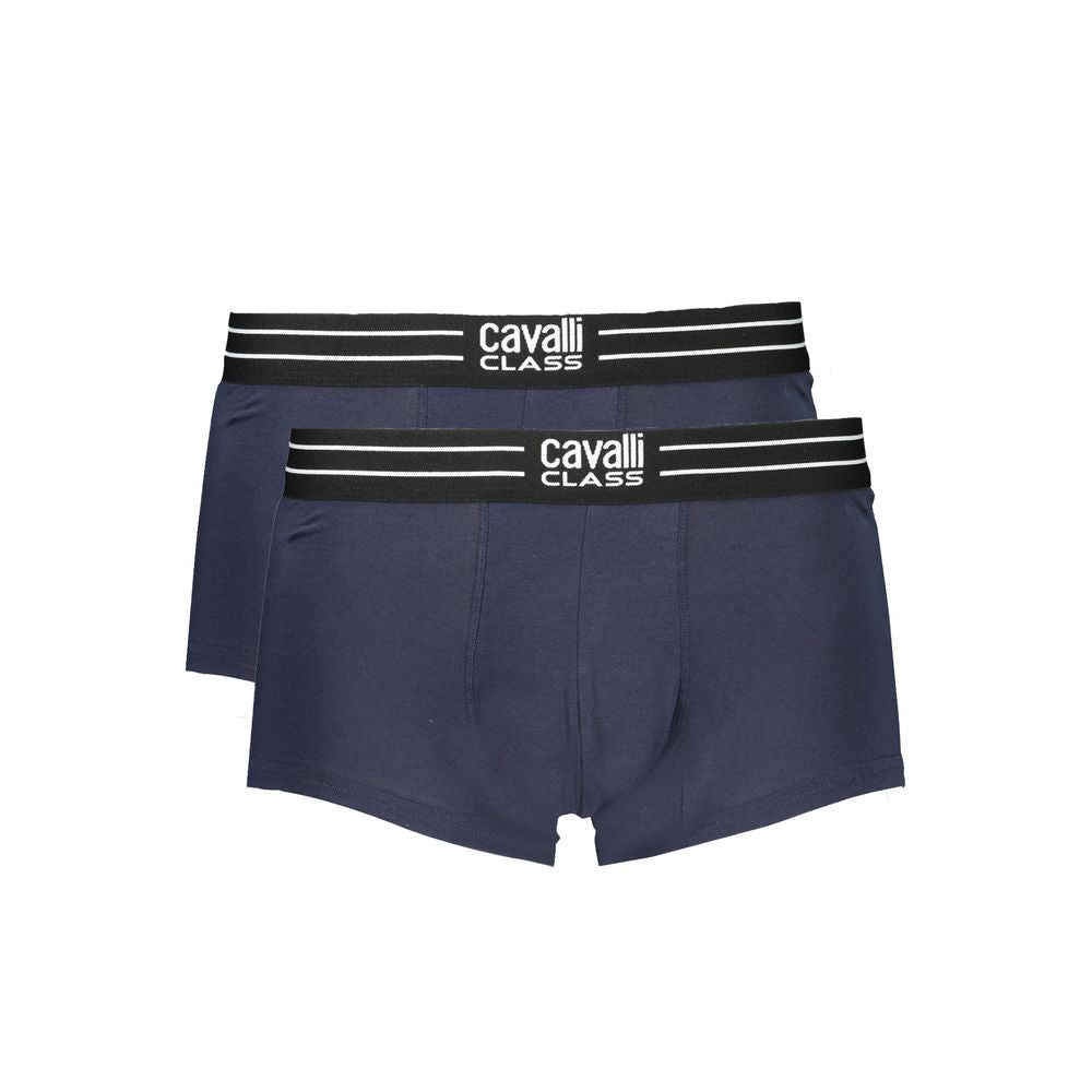 Blaue Herren-Boxershorts aus Baumwolle