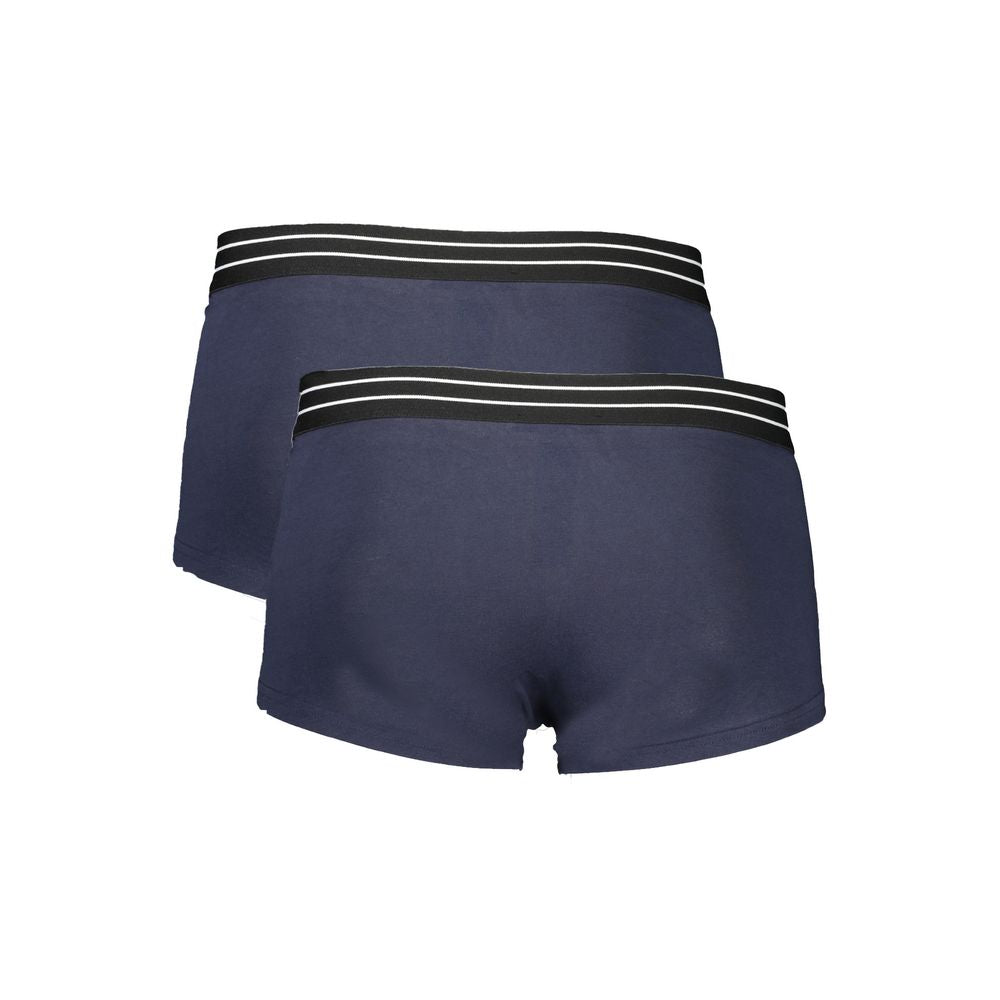 Blaue Herren-Boxershorts aus Baumwolle