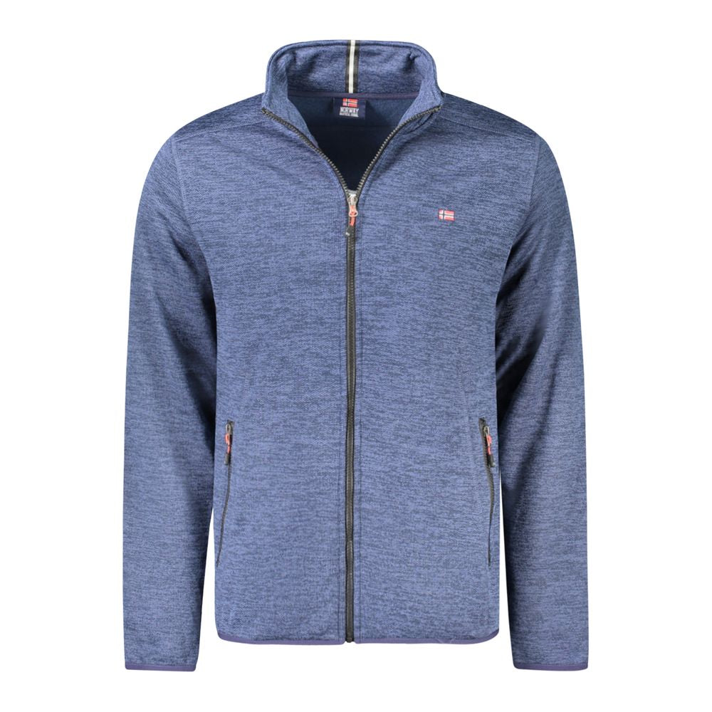 Blaue Polyester-Herrenjacke