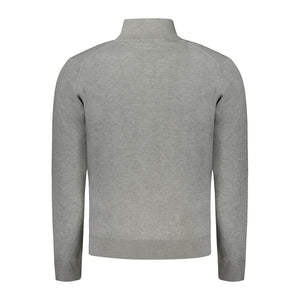 Brown Polyester Men Cardigan
