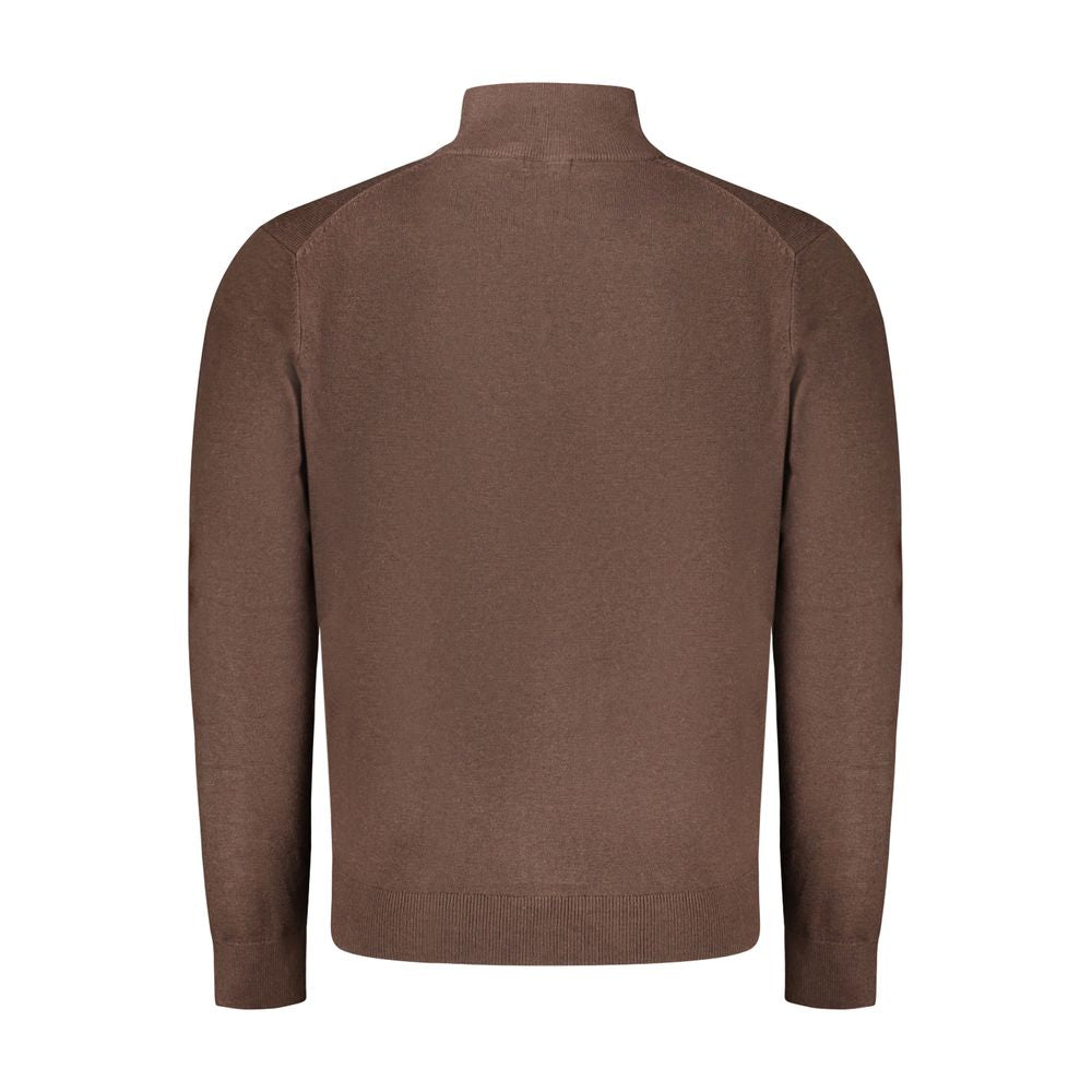Braune Strickjacke aus Polyamid für Herren