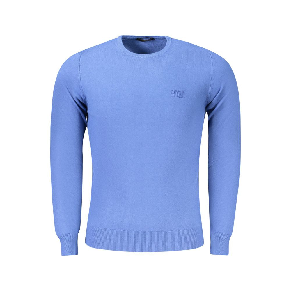 Blauer Viskose-Herrenpullover