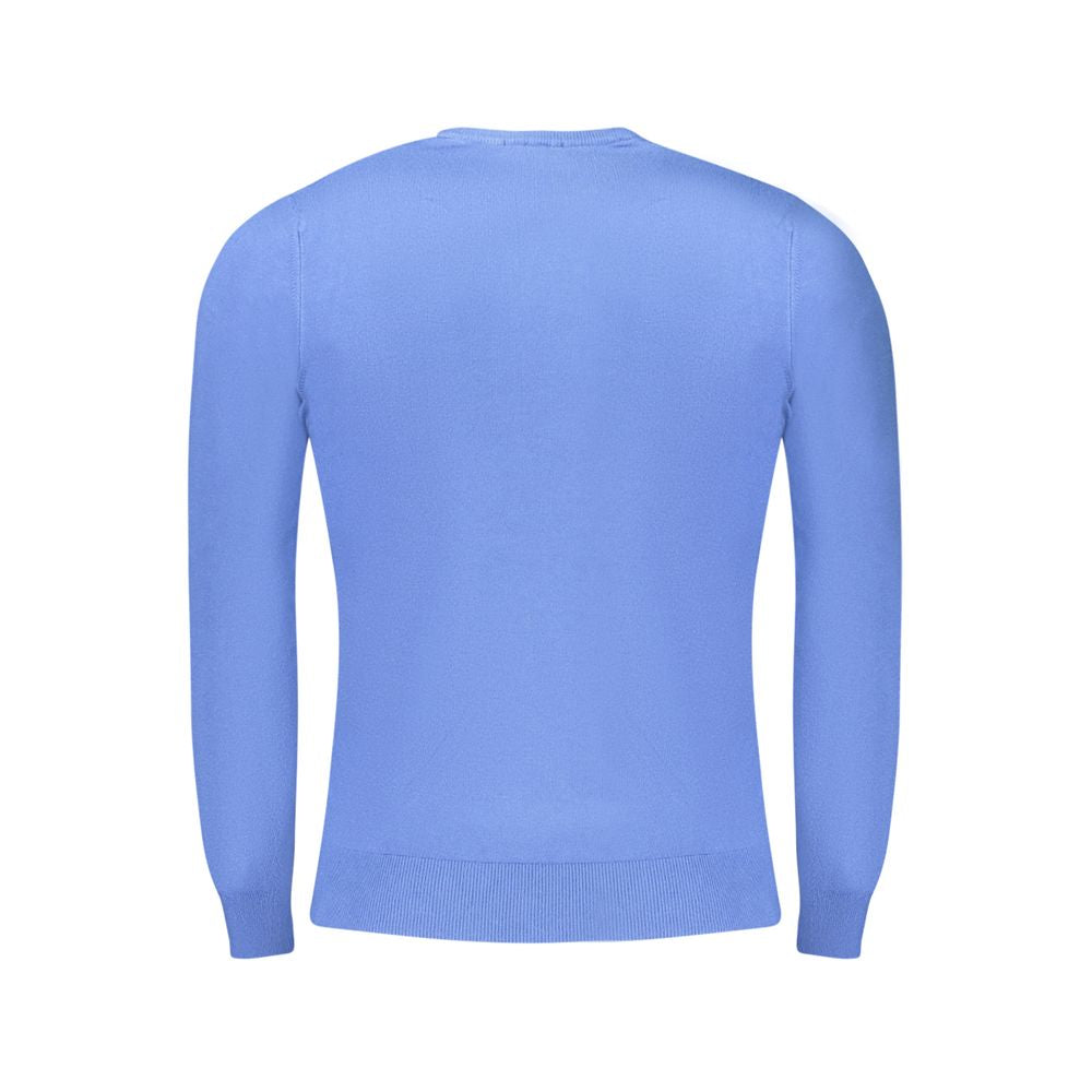 Blauer Viskose-Herrenpullover