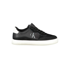 Schwarzer Polyester-Herren-Sneaker