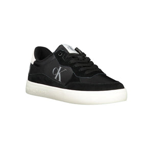 Schwarzer Polyester-Herren-Sneaker