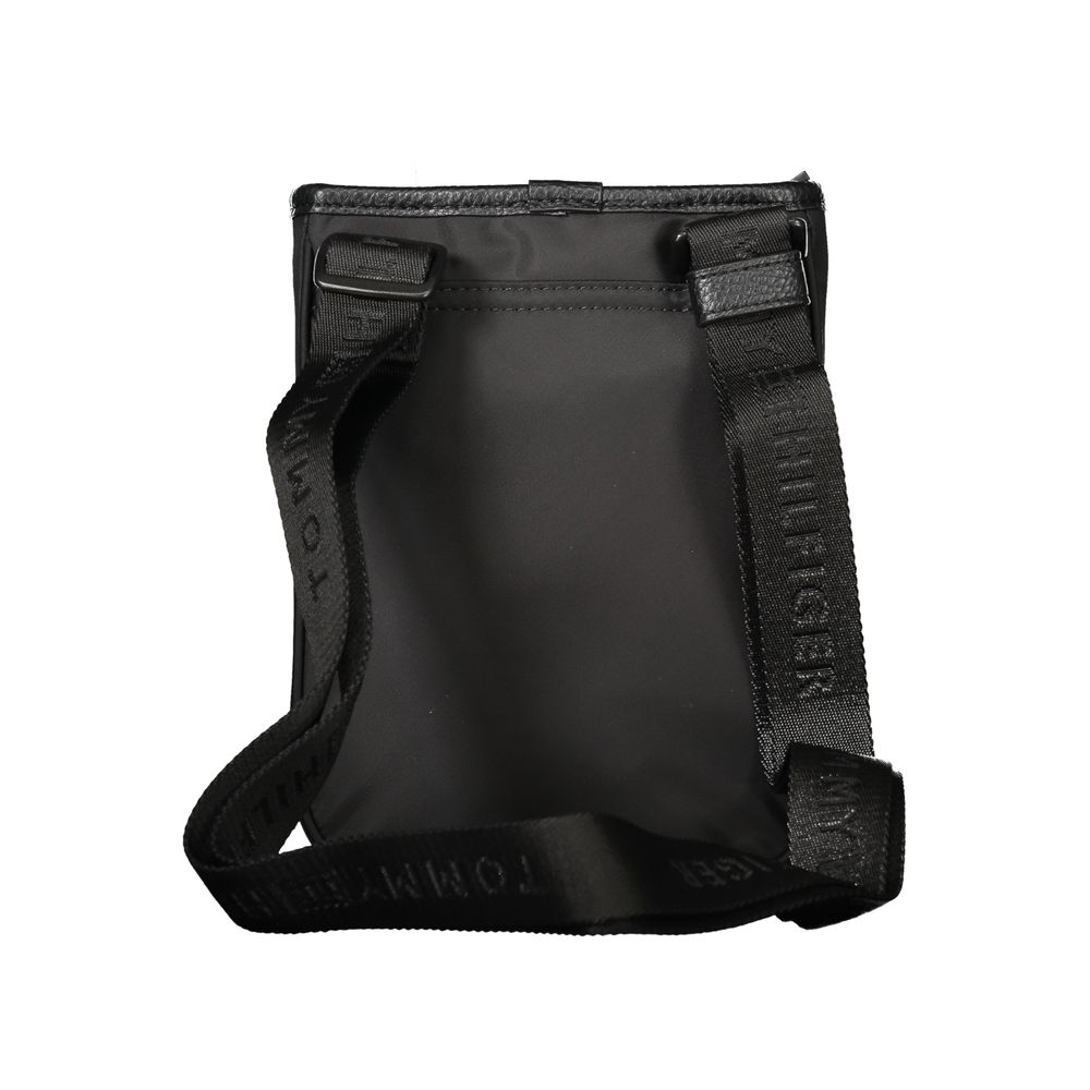 Schwarze Polyester-Umhängetasche für Herren